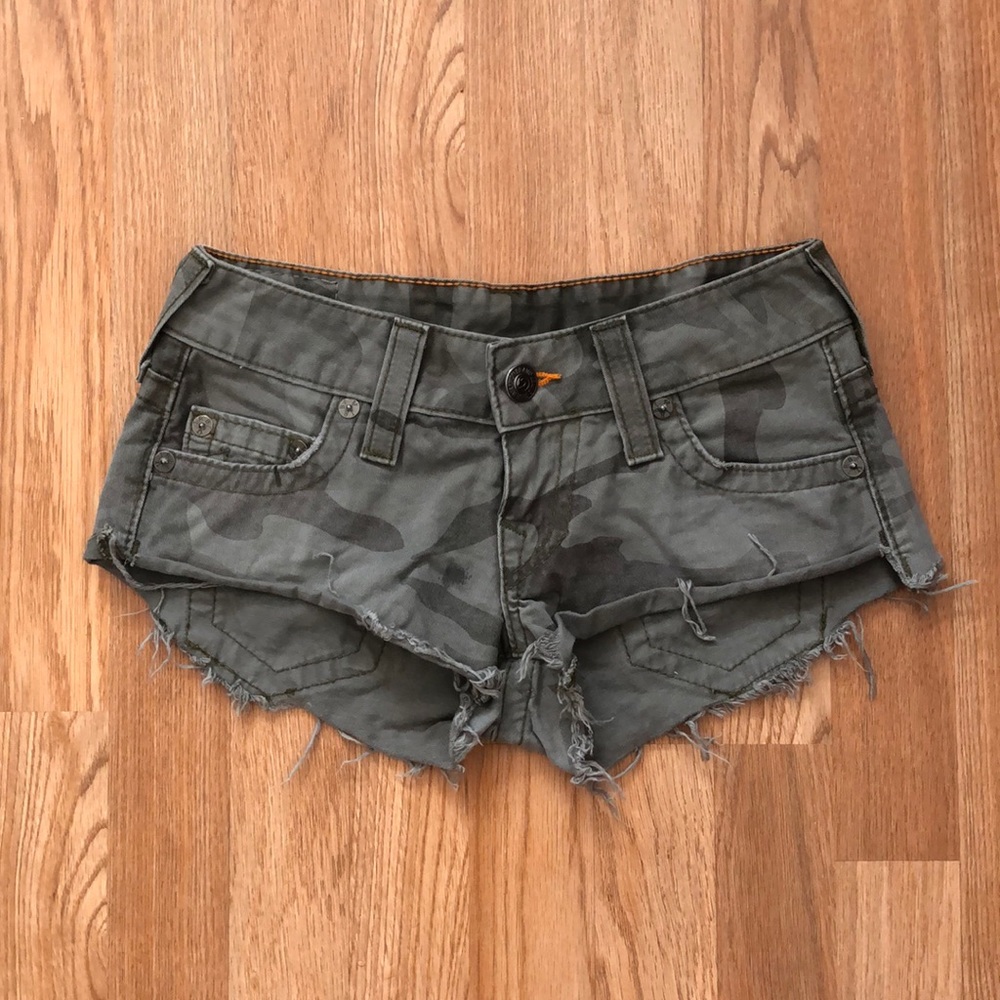 True Religion Camo Shorts